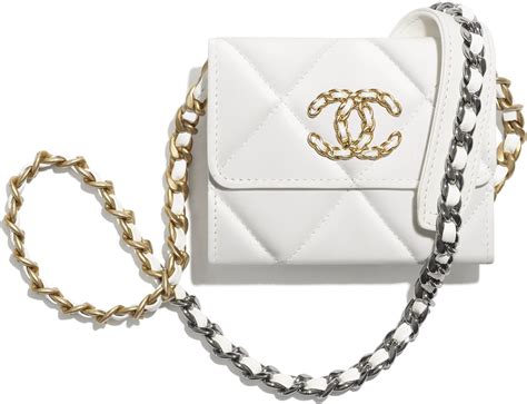 chanel flap coin purse with chain 2021|CHANEL Lambskin Quilted Chanel 19 Flap Coin Purse With .